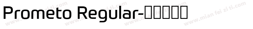 Prometo Regular字体转换